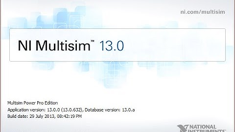 NI Multisim & Ultiboard (Circuit Design Suite) v13 0 1