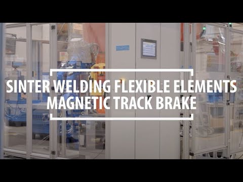 Sinter welding flexible elements Magnetic track brake