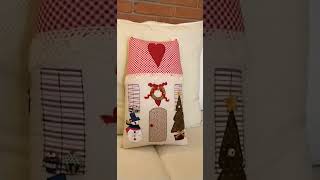 Projeto pago Natalino .Kit mini Almofada e Enfeite de parede. #costureiracriativa  #patchwork