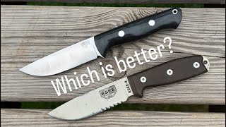 Esee 4 vs Bark River Bravo 1