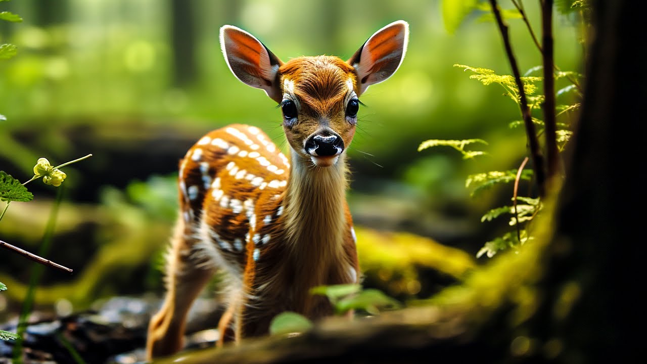 4K of Cute Baby Animals - Beautiful Young Animals With Nature Sounds | Relaxing Music, Healing Music