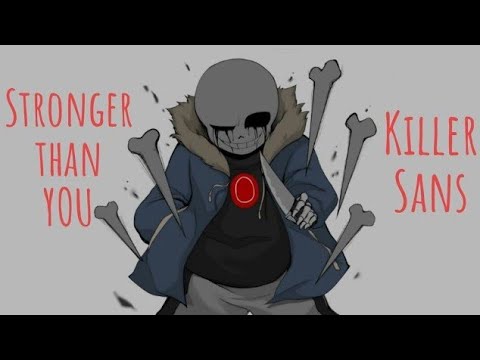 Видео: Killertale Песня Киллер Санса - Сильнее чем ты (Stronger than you Русская версия Killer sans)