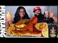 GIANT KING CRAB +  SEAFOOD BOIL MUKBANG + BLOVESLIFE NEW GARLIC SMACKALICIOUS SAUCE