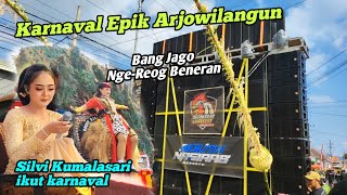 Sinar Jago Nge-Reog Beneran,, Penonton Pada Tiarap Silvi Kumalasari Ikut Karnaval Arjowilangun