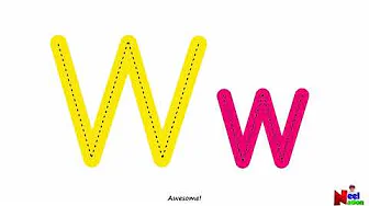 Writing the letter W | Alphabet writing | Writing letter for Kids | Learn writing in 10 Seconds !!!!