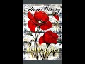 How to paint red poppies  vintage wooden wall  flower painting acrylicpainting flower art v504