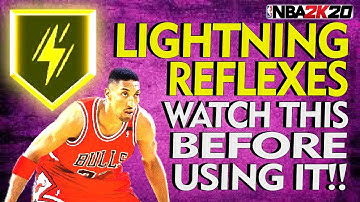 WATCH THIS BEFORE USING LIGHTNING REFLEXES BADGE!! FULLY EXPLAINED | NBA 2K20