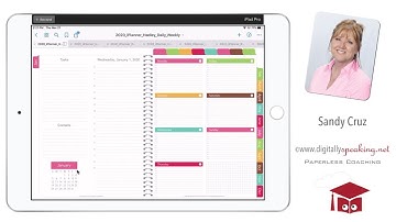 NEW 2020 iPlanner Digital Planner Close Up