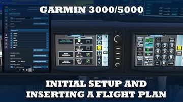 FS2024 - Garmin 3000 (Vision Jet, TBM930) - Initial setup and inserting a flight plan