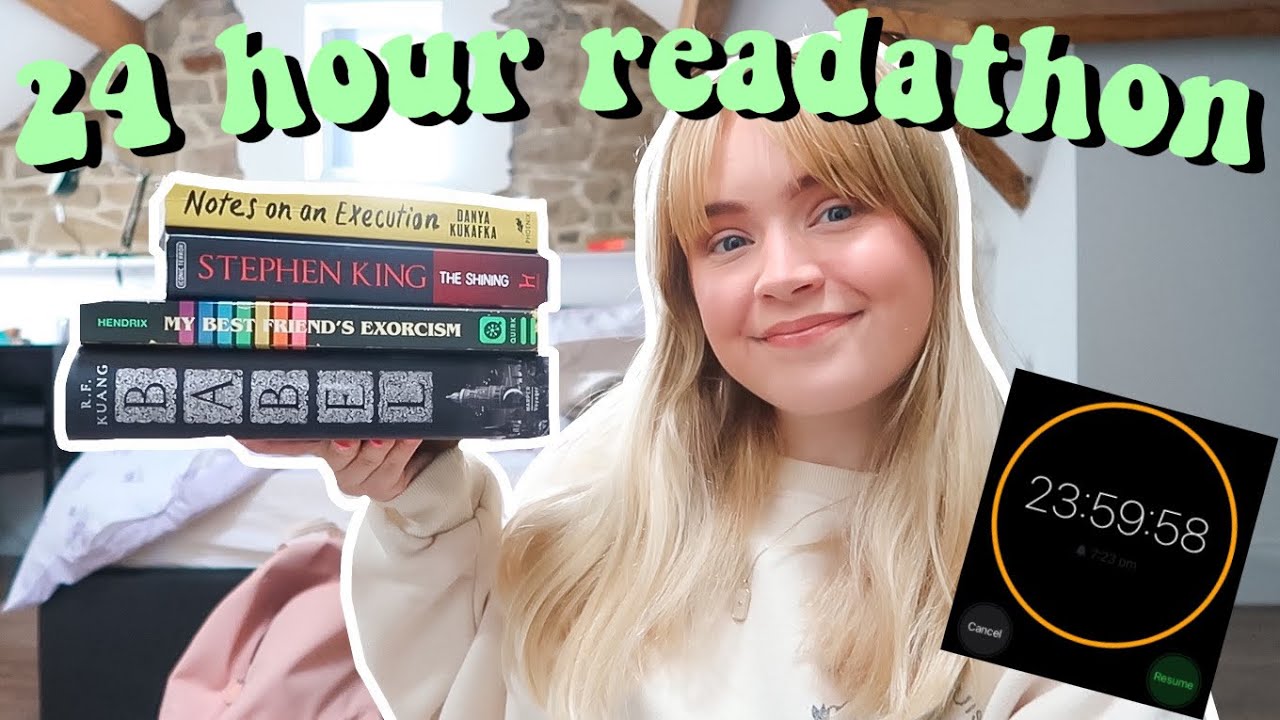 READING FOR 24+ HOURS STRAIGHT | spooky 24 hour readathon vlog 👻 - YouTube
