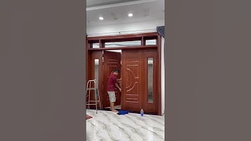 Cửa chính thép vân gỗ xu hướng thay thế cửa gỗ tự nhiên #cuathepvango #cửagỗtựnhiên #nhadep #xuhuong
