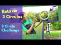 3-PART Outdoor Game for kids | Practice GROSS MOTOR SKILLS | Circles - Reto para niños BILINGUAL