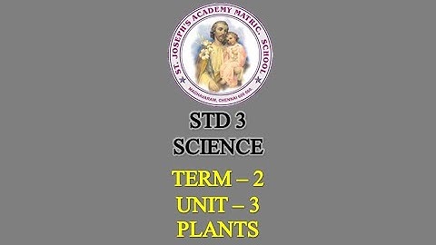 SCIENCE STD 3 | PLANTS | TERM - 2 | UNIT - 3