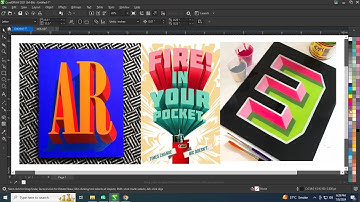 How To Create 3D Text Year 2025 Using Coreldraw - Ahsan Sabri
