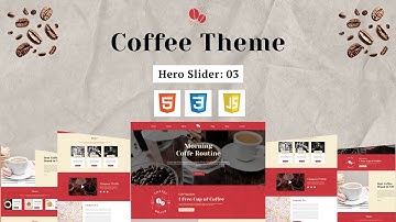 Coffee Shop Website Design: 2025 PSD to HTML Guide | Hero Slider