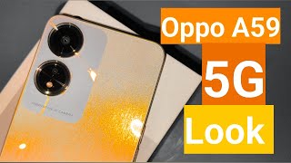 Take a Look Oppo A59 5G 📱 Unboxing First Impression ⚡ Good Looking Design