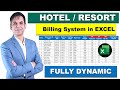 How to Create Hotel Billing System in Excel / Hotel Billing System