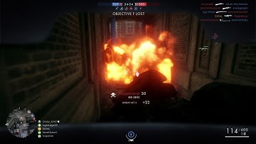 BF1: Sentry Rampage - Holding down E on Amiens like a boss