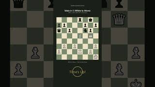 Can You Solve This? Mate in 5 — White to Move #Shorts #ChessPuzzle
