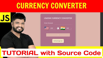 Ep 68 - Currency Converter Javascript project tutorial with source code