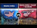 Estados Unidos vs Estados Unidos + Canadá + Groelândia | Comparação