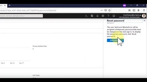 How To Set A Password on an Office365 Exchange Room Resource Account Using the GUI
