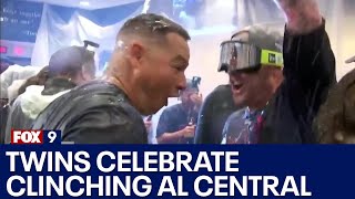 Twins celebrate clinching AL Central title