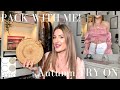 PACK WITH ME FOR AN AUTUMN GETAWAY 🍁 | AUTUMN CLOTHING  STYLING TRY ON | COCO RAFFIA BAG UNBOXING