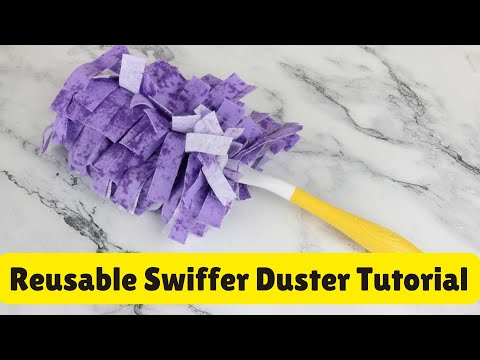 Chiffons réutilisables de bricolage Swiffer Duster [Patron GRATUIT +  Tutoriel VIDÉO] Hello Sewing