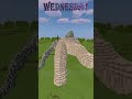 WEDNESDAY THING in Minecraft #shorts #youtubeshorts #wednesday