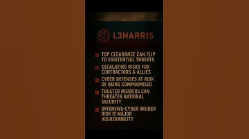 L3Harris Insider Threat Case #l3harris #russia #espionage