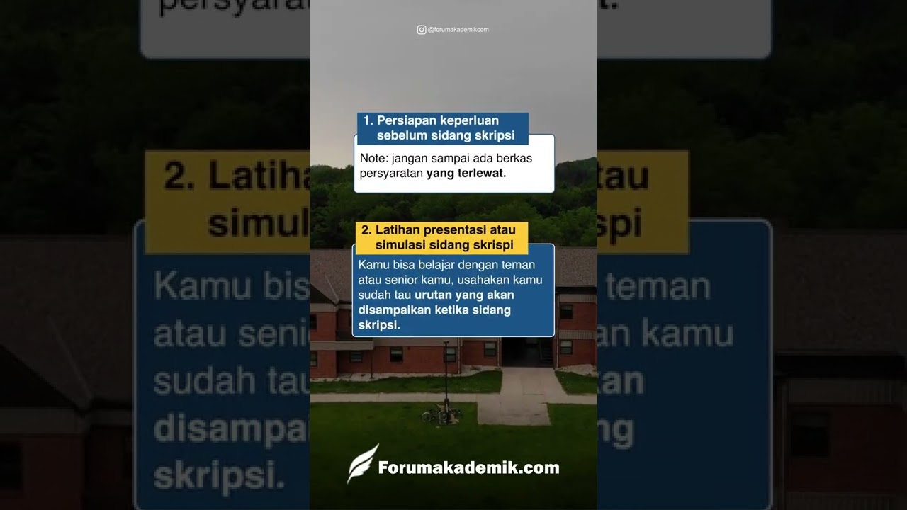 Cara mengatasi overthinking sebelum sidang skripsi #kuliah #shorts #