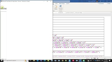 MS Word VBA Macro for Binomial Expansion Full