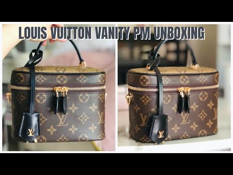 Unboxing Louis Vuitton Vanity PM Reverse Monogram 
