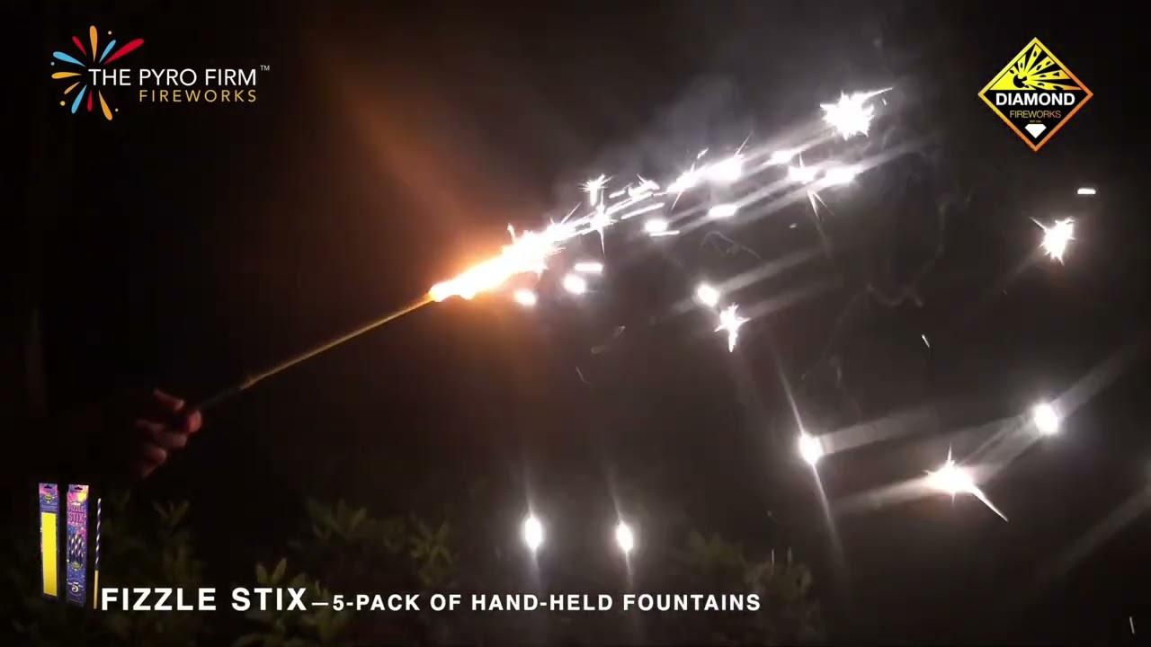 FIZZLE STICKS BY DIAMOND FIREWORKS - @THEPYROFIRMFIREWORKS