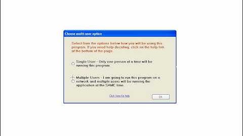 Help - Single or multiple user mode