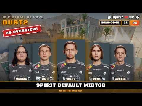 Spirit Default MidToB vs G2 - Dust2 - IEM Cologne Major 2026