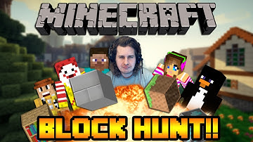 MINECRAFT BLOCK HUNT WITH THE MINEMEN! MINECRAFT MINIGAMES