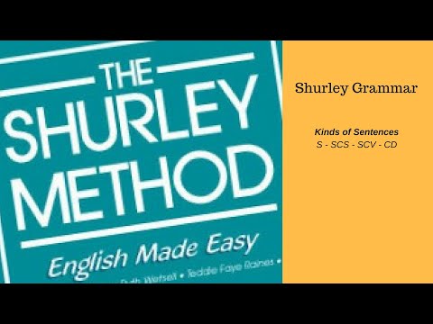 Shurley Grammar: Types of sentences (S SCS SCV CD)