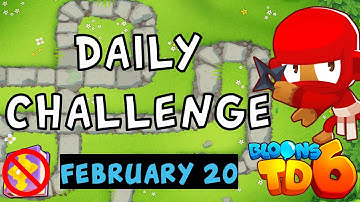 Bloons TD 6 Daily Challenge | Ninja Alchemist | No Hero No MK No Powers | February 20 2024