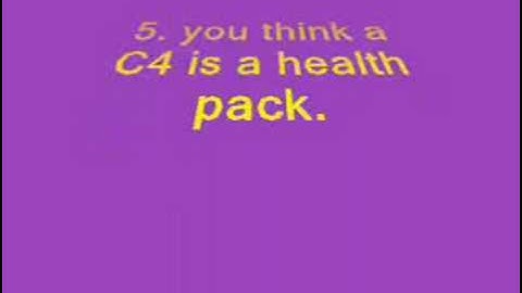 Top 10 ways to tell if your a noob on COD4