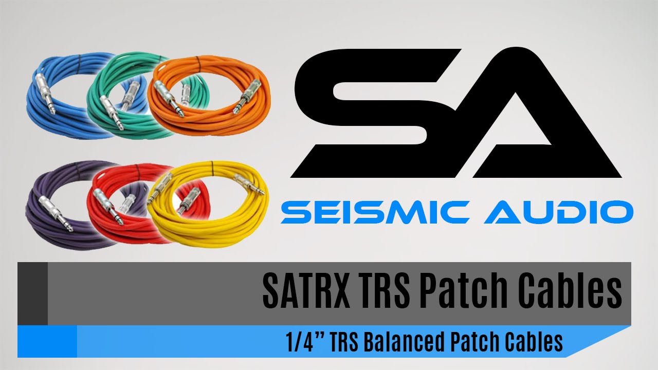 Seismic Audio SATRX 1/4" TRS Patch Cables (Official)