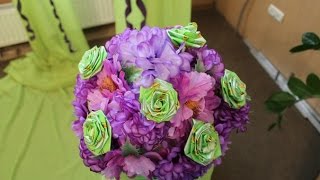 Роза из упаковочных подарочных лент! Роза из упаковочных подарочных лент!