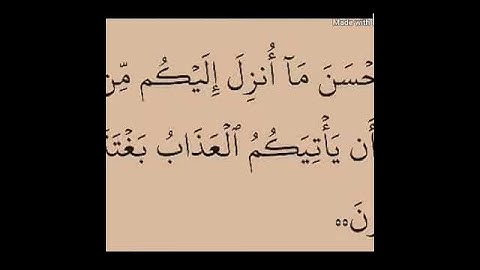 سورة الزمر ئایة 53 سعد الغامدي