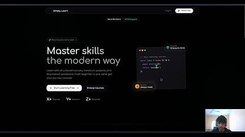 Simply Learn - Xano Powered Backend App Demo
