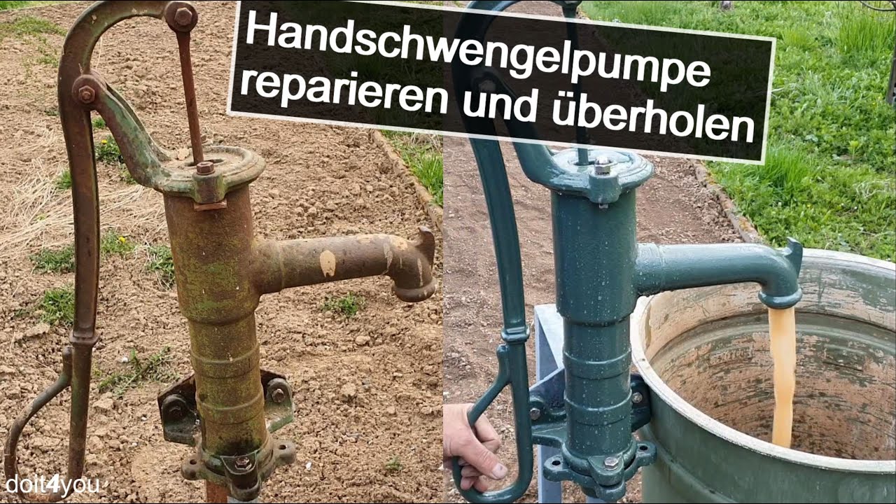 Handschwengelpumpe Dichtungen erneuert 