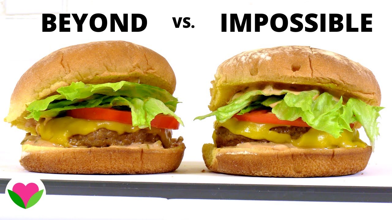 Beyond vs. Impossible Burger taste test blindfolded! 🍔 YouTube