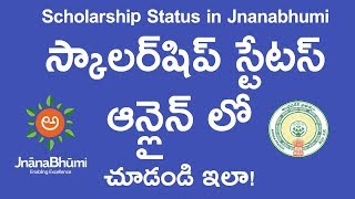How to check student scholarship status Online in Jnanabhumi Andhra Pradesh