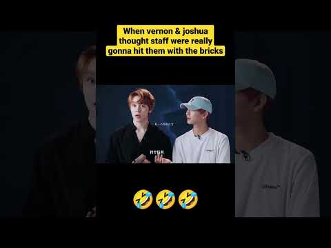 🤣🤣 When Vernon & Joshua thought staff were gonna hit them with bricks (Seventeen funny moments)