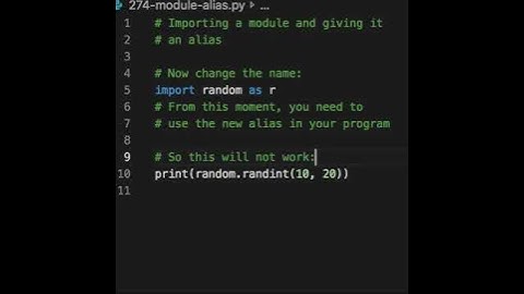 When you import the module, you can give it an alias, so in your program you will be using the new
